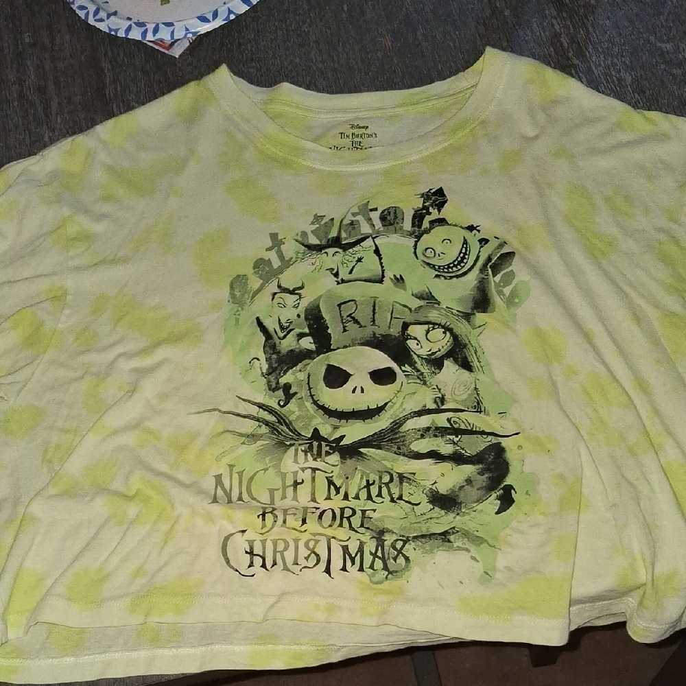 Disney Nightmare Before Christmas Tee - Green and Black
